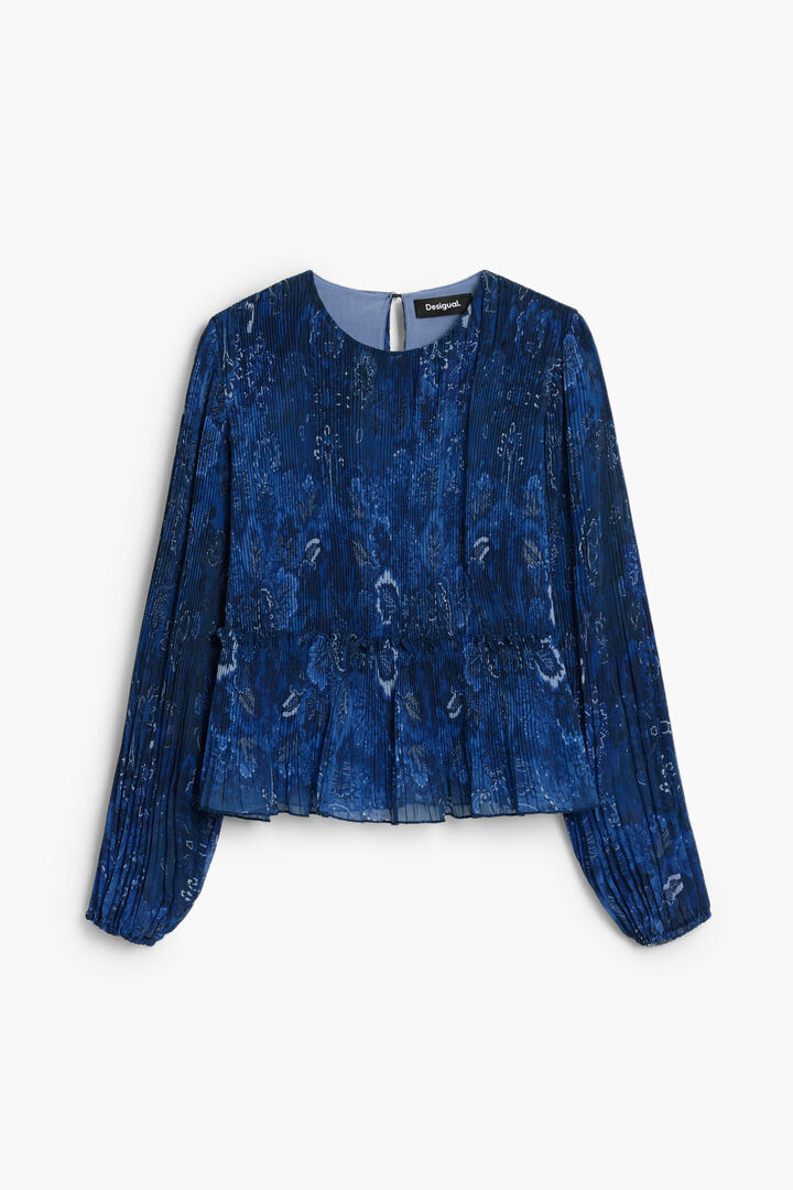 Blouse plissée à manches longues | Desigual