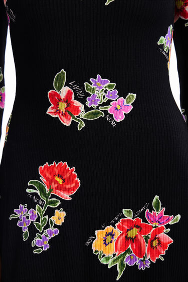 Vestido corto skater flores | Desigual