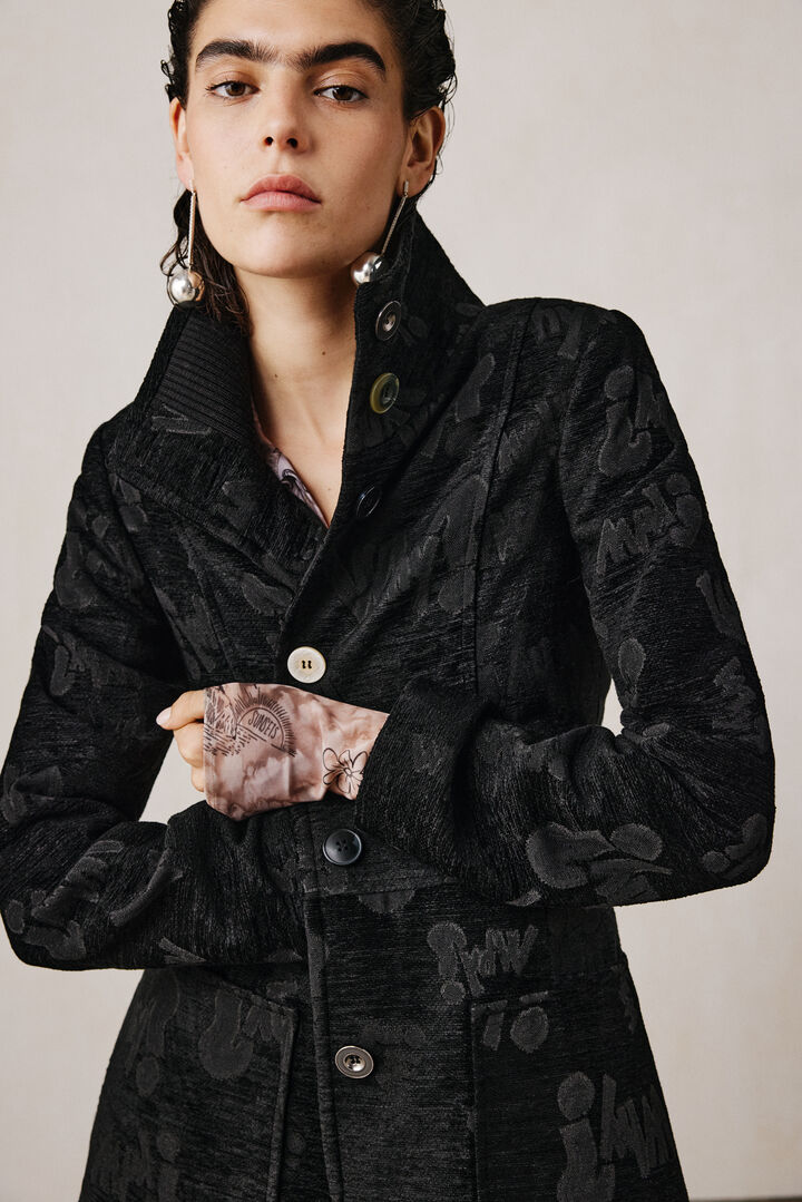 Structured jacquard coat studio | Desigual