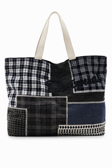 XL patchwork tote bag | Desigual