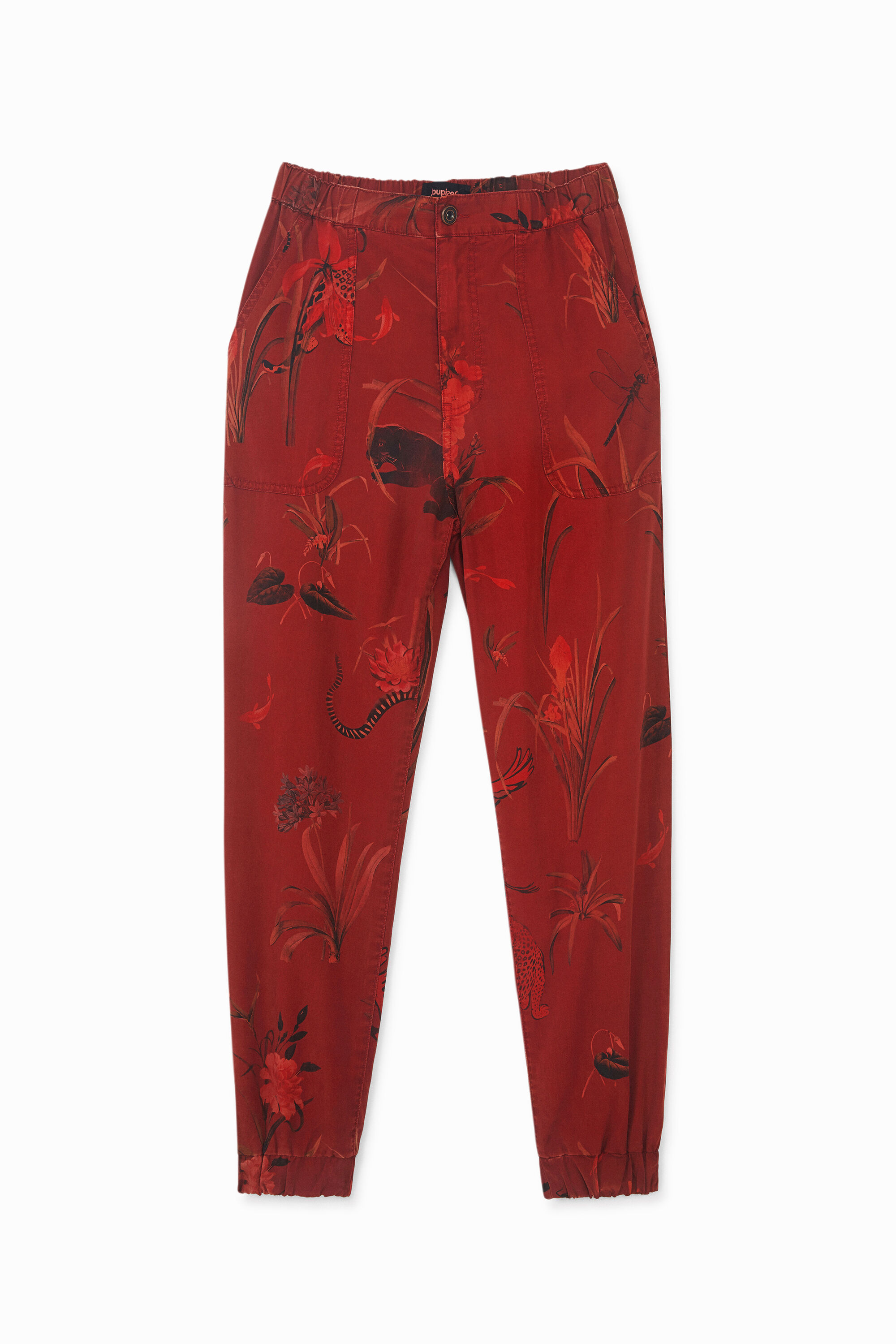 Jogginghose aus Tencel mit Aufdruck