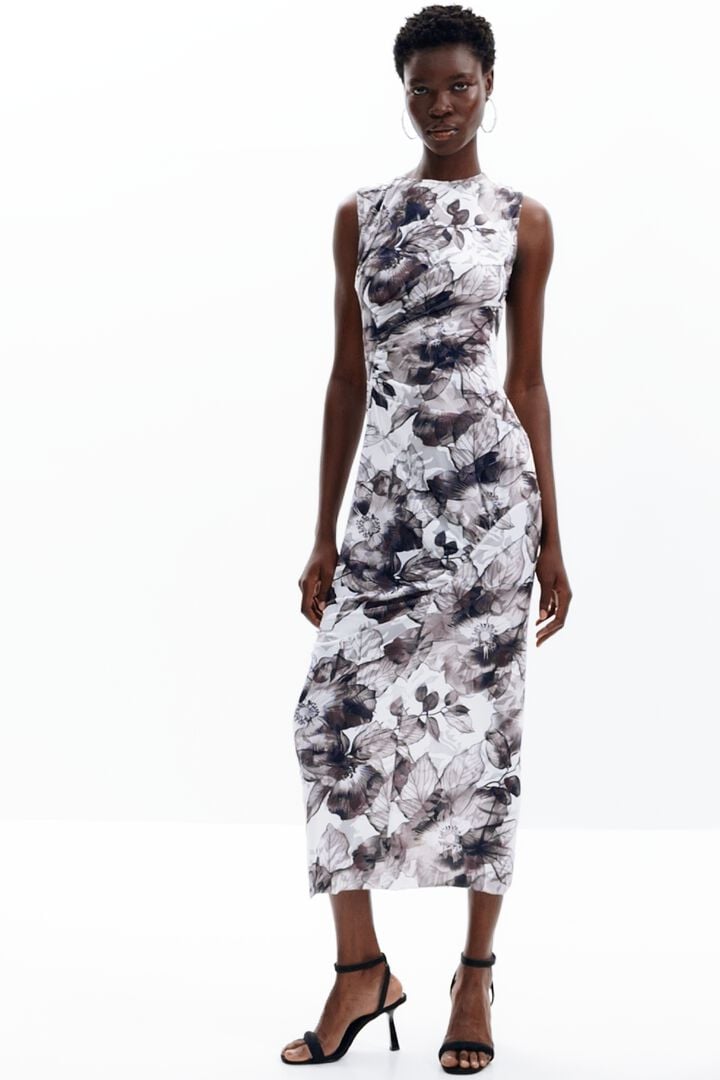 Vestido midi flores | Desigual