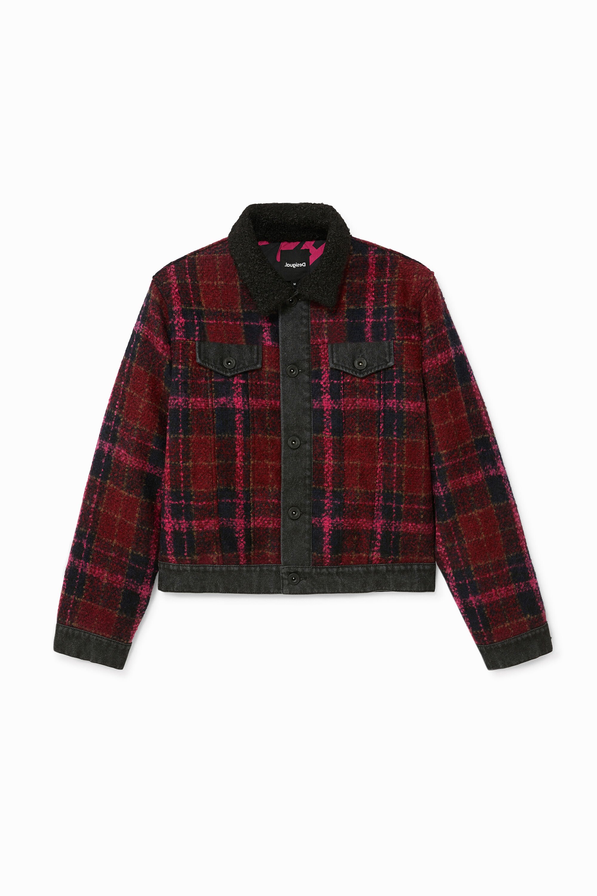Wool coat tartan