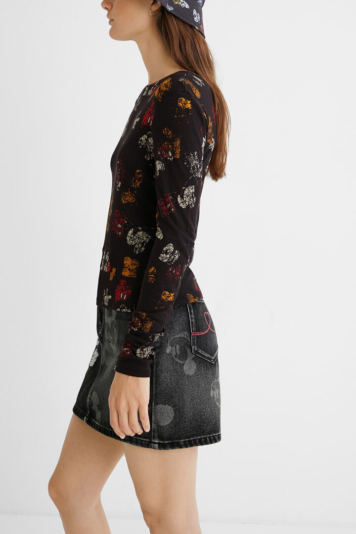 Camiseta slim viscosa estampada | Desigual