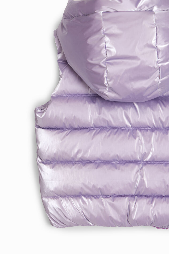 Chaleco acolchado metalizado | Desigual