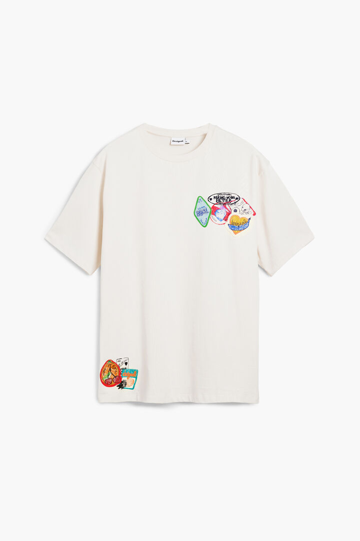 Short-sleeve T-shirt with embroidery | Desigual