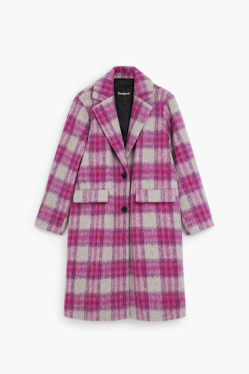 Pink tartan coat | Desigual