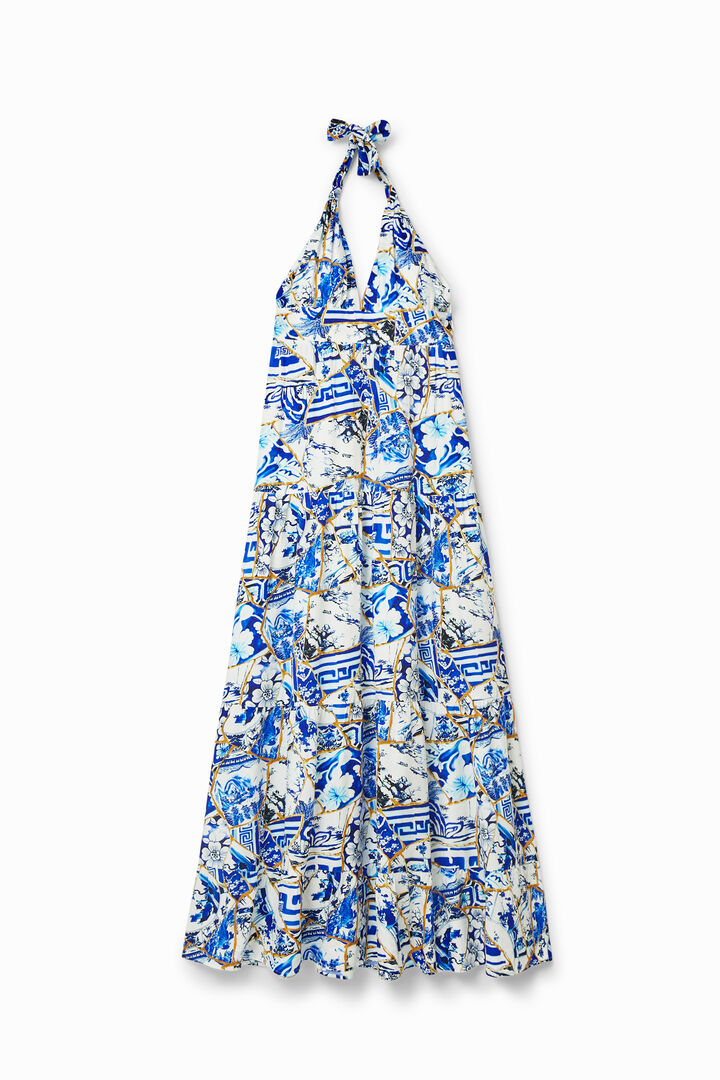 Stella Jean long halter dress | Desigual