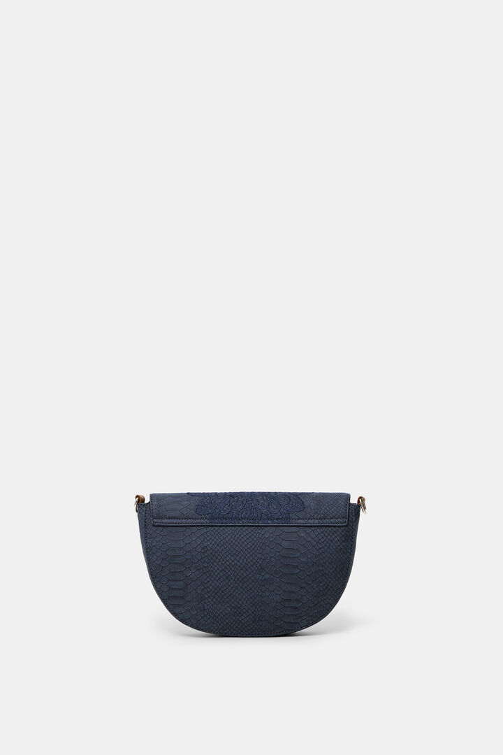 Bolso cruzado efecto piel reptil | Desigual