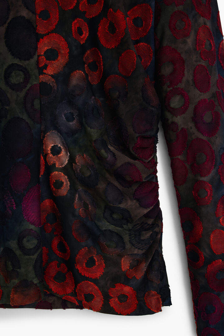 Majica s potiskom krogov | Desigual