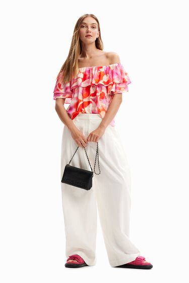 Brusa volant flors | Desigual