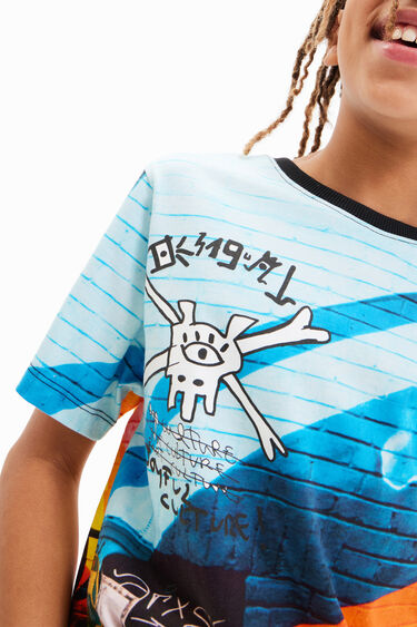 Fotografikus graffiti póló | Desigual