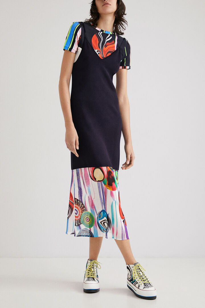 Vestido bainhas arty | Desigual