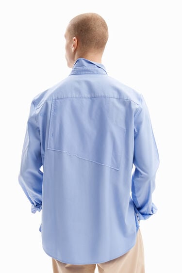 Patchwork poplin shirt | Desigual