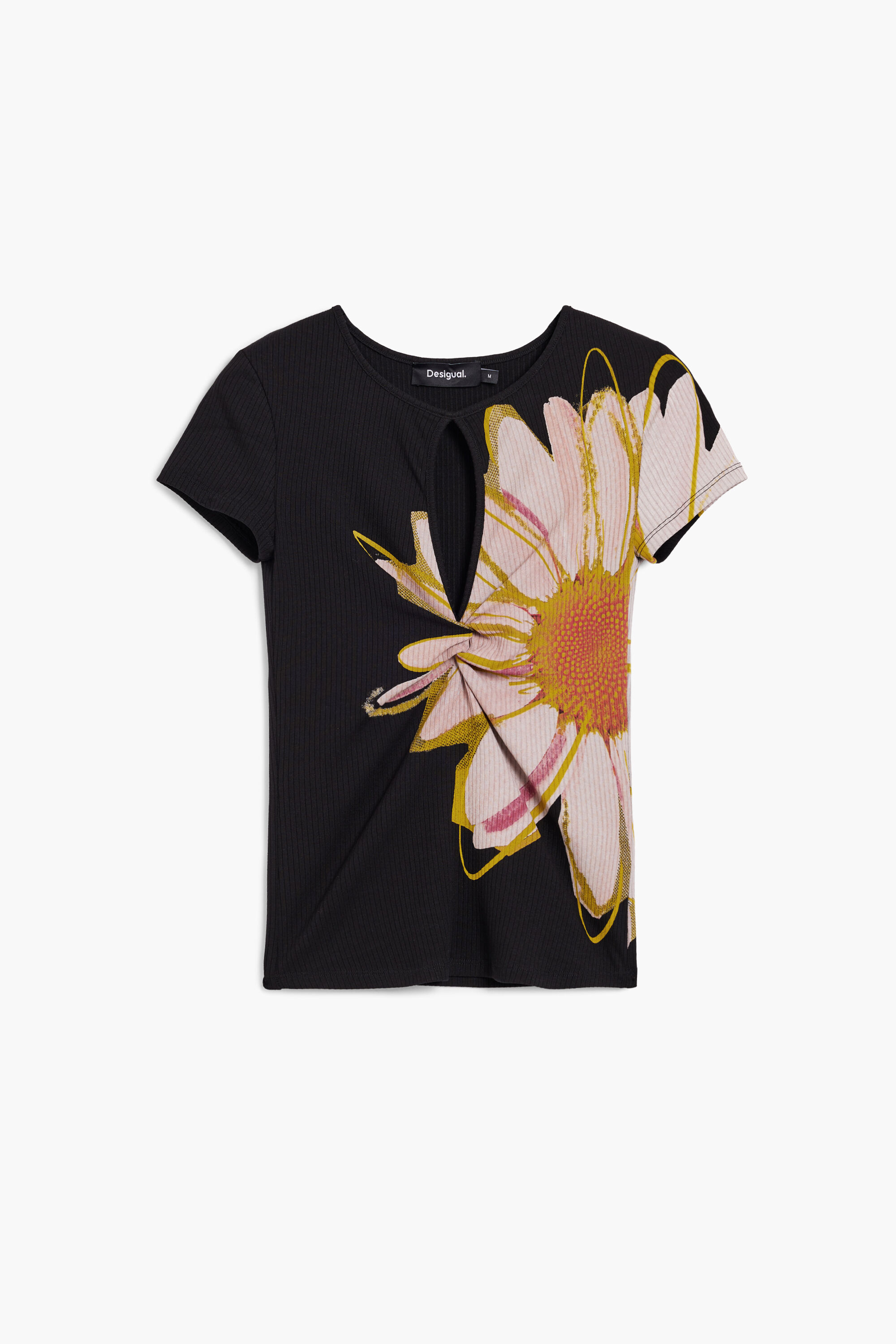 Short-sleeve T-shirt with letters Women's I Desigual.com