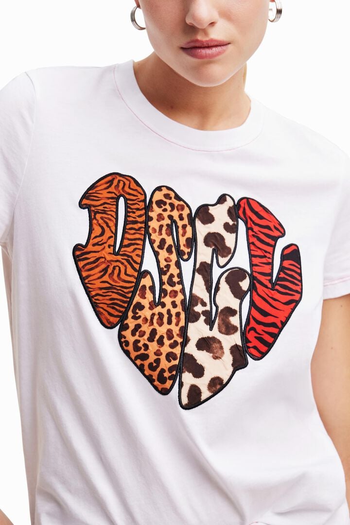 Animal print patch T-shirt | Desigual
