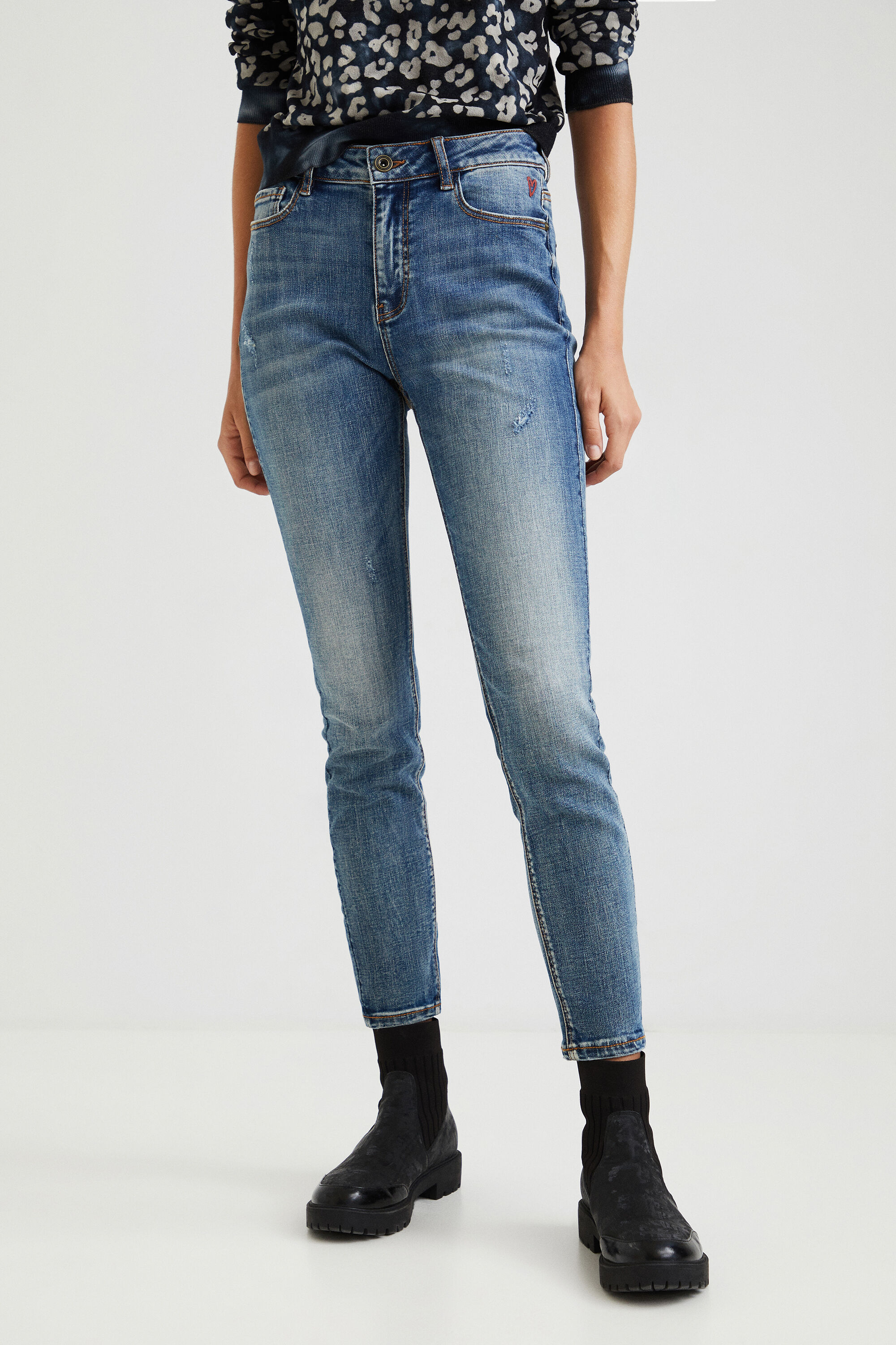Jeans skinny alla caviglia Desigual