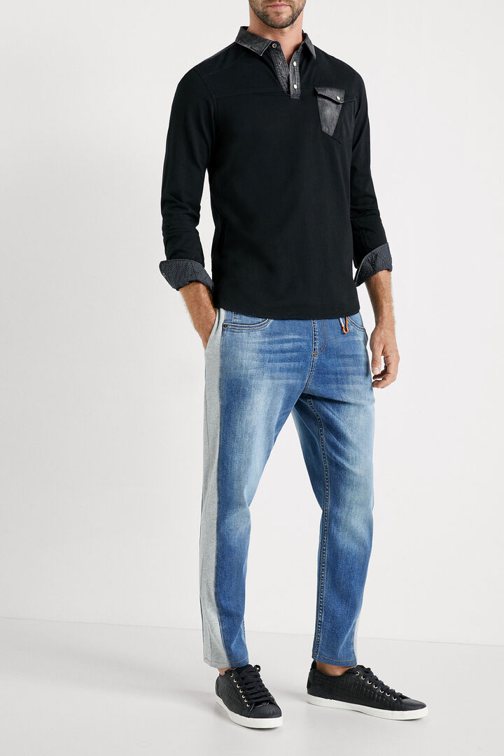 Polo algodón y denim | Desigual