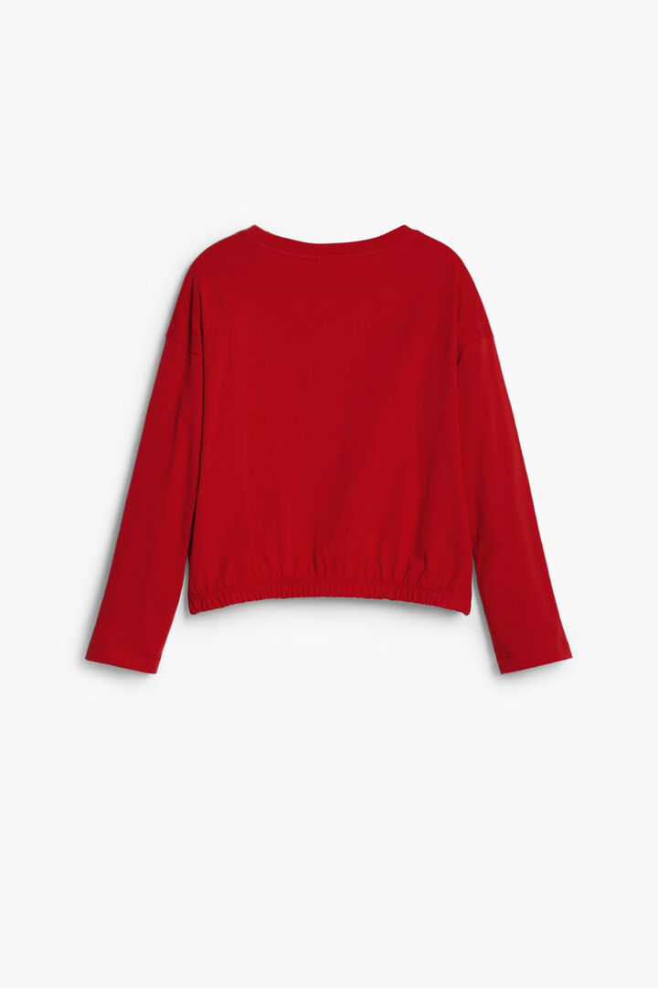 Plain T-shirt with strass logo | Desigual