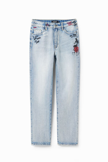 Straight Mickey Mouse jeans | Desigual