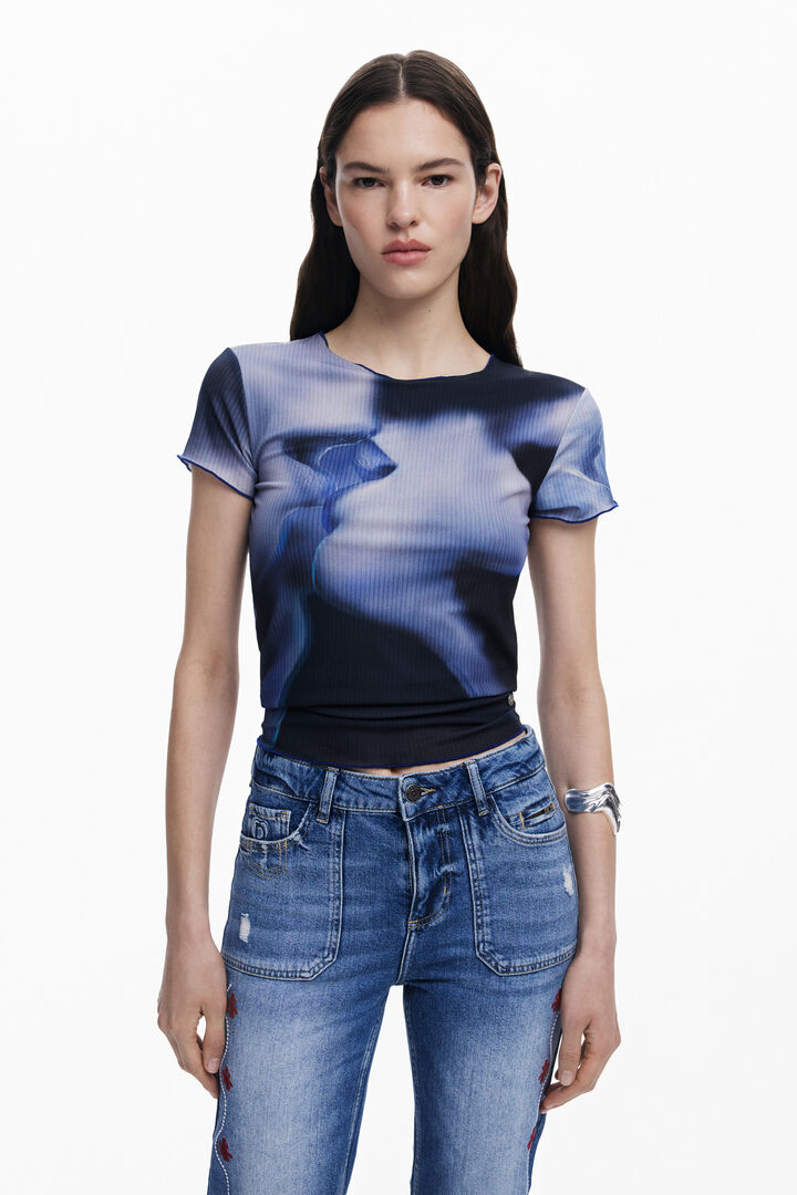 Rechte jeans met boord | Desigual