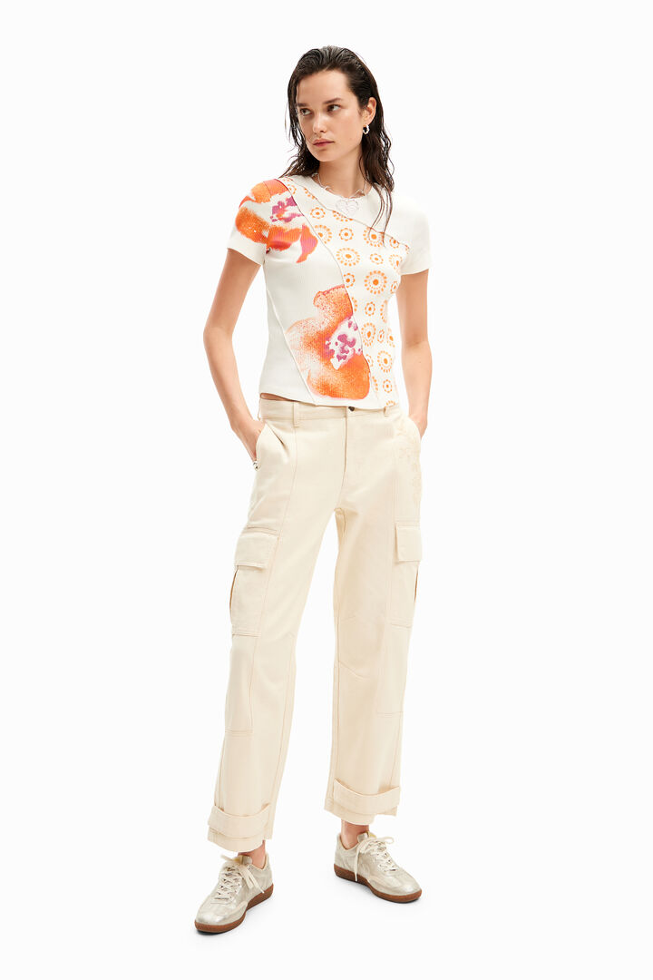 Patchwork floral T-shirt | Desigual