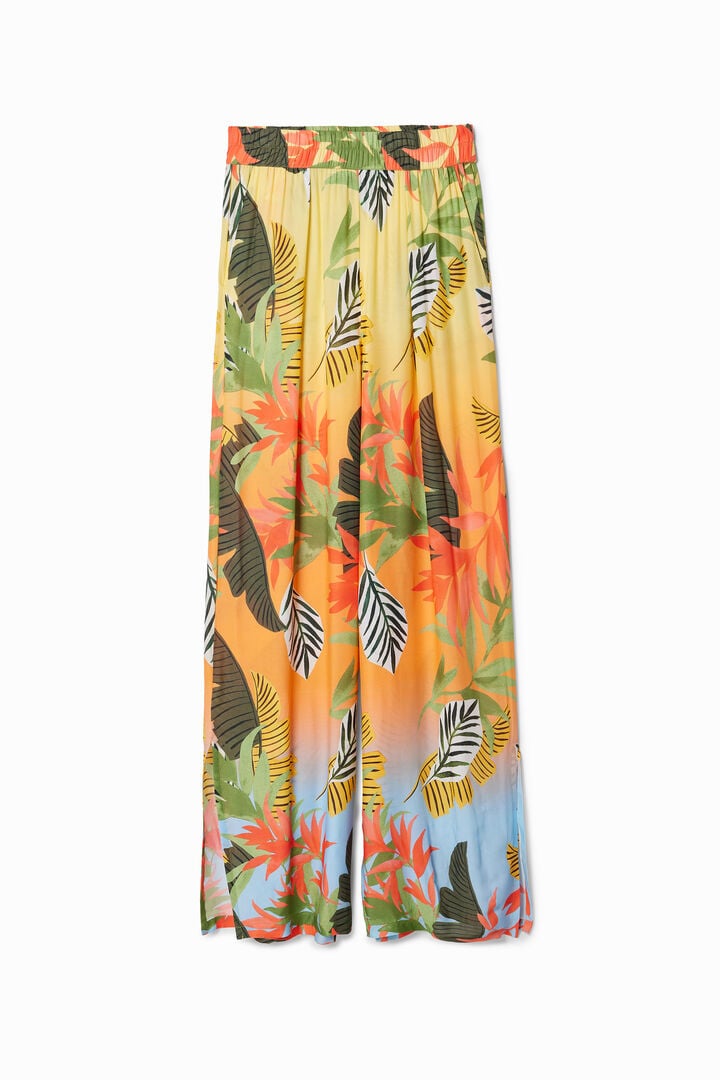 Pantalon wide leg tropical | Desigual