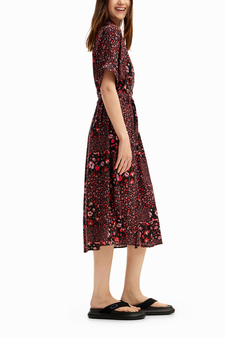 Floral midi shirt dress | Desigual
