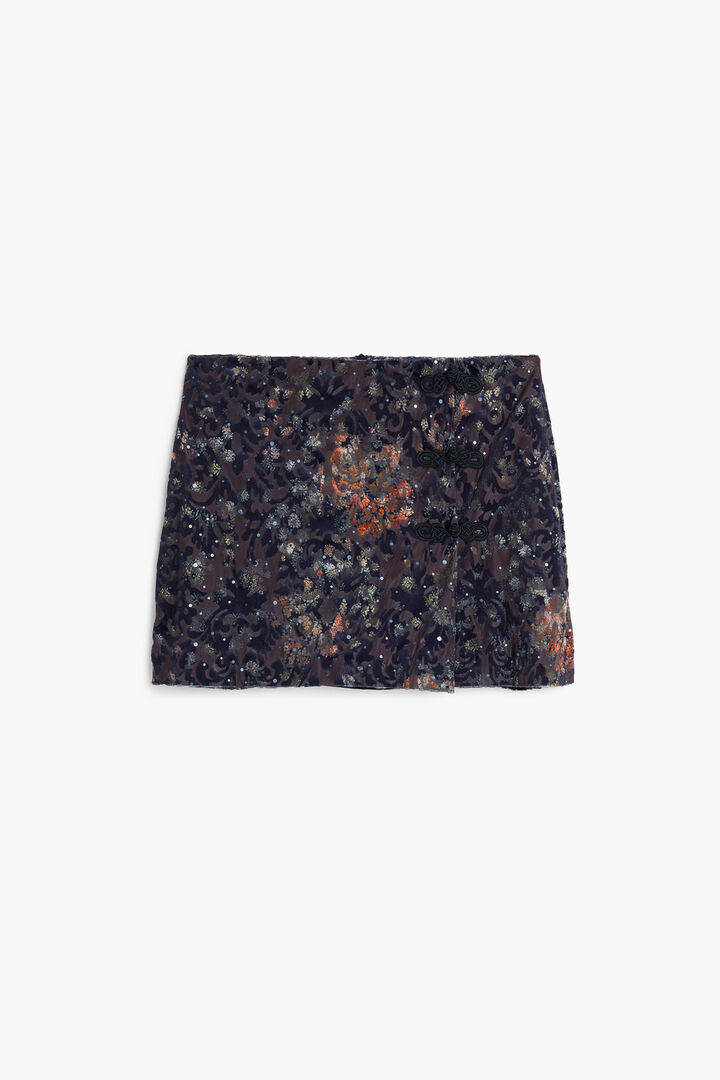 MINI SKIRT DEVORÉ | Desigual