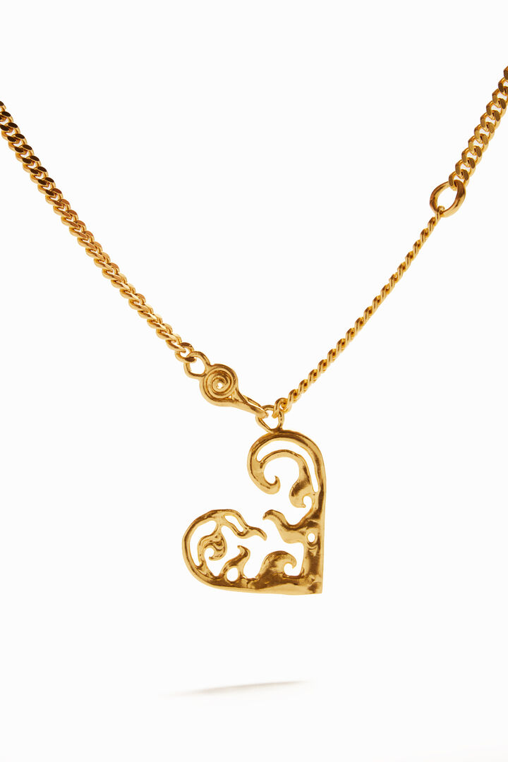 Zalio gold small heart necklace