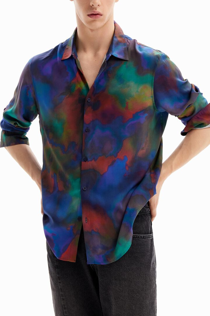 Flowing watercolour shirt | Desigual