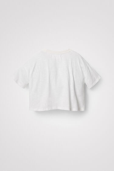 Camiseta cropped margaritas | Desigual