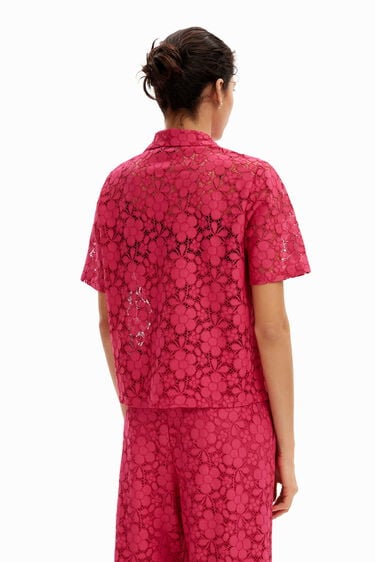 Short lace resort shirt | Desigual