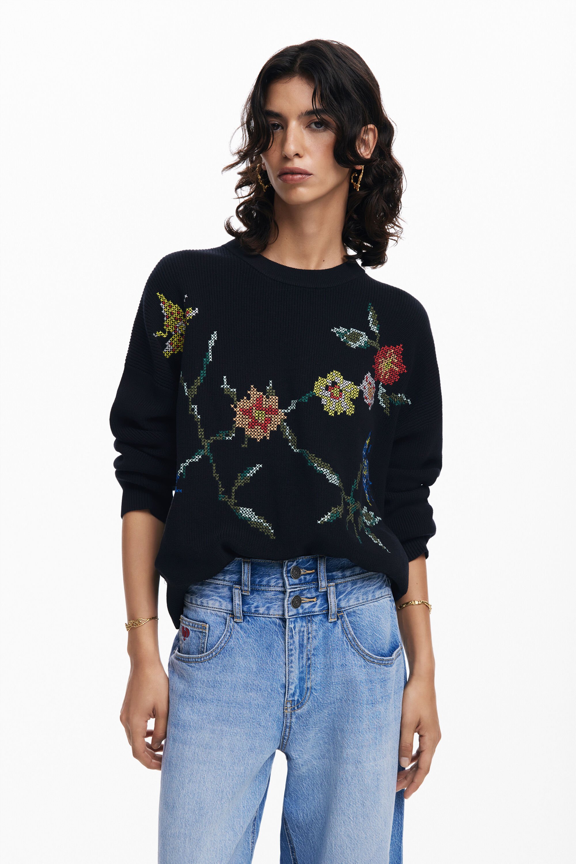 Flower sweatshirt new arrivals