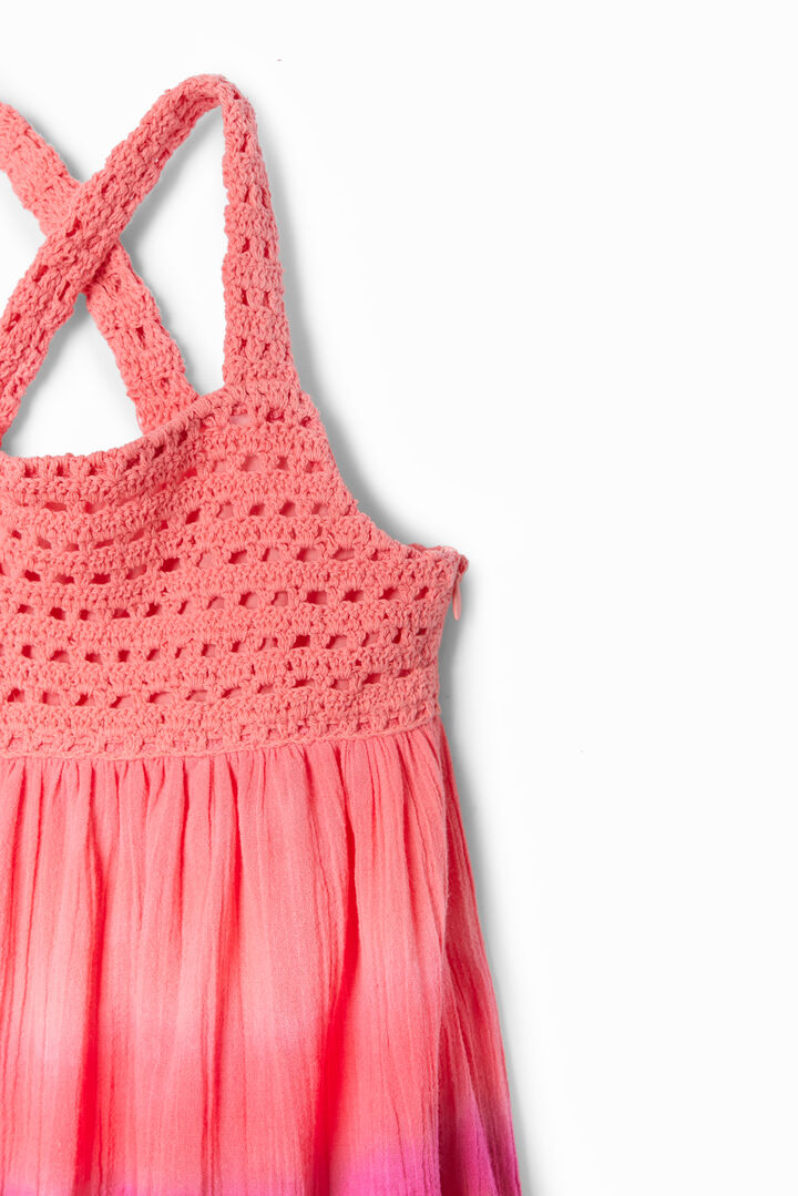 Vestido de croché multicolor | Desigual