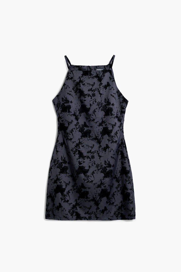 Flocked short dress | Desigual