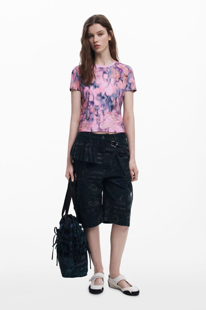 T-shirt à fleurs Collina Strada | Desigual