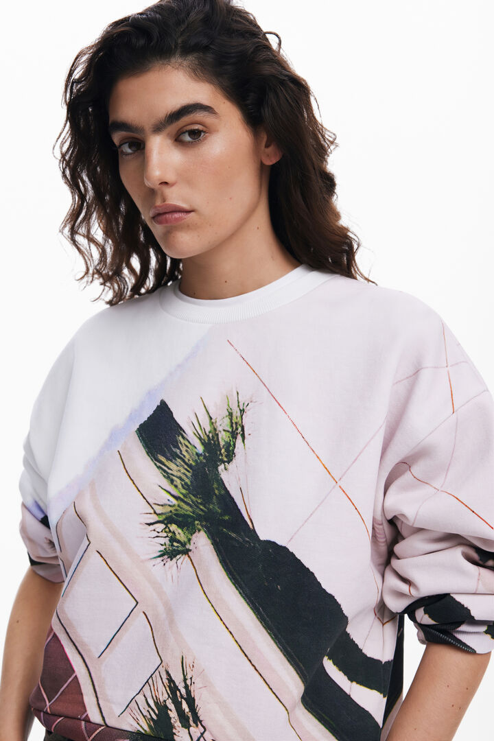 Printed sweatshirt | Desigual