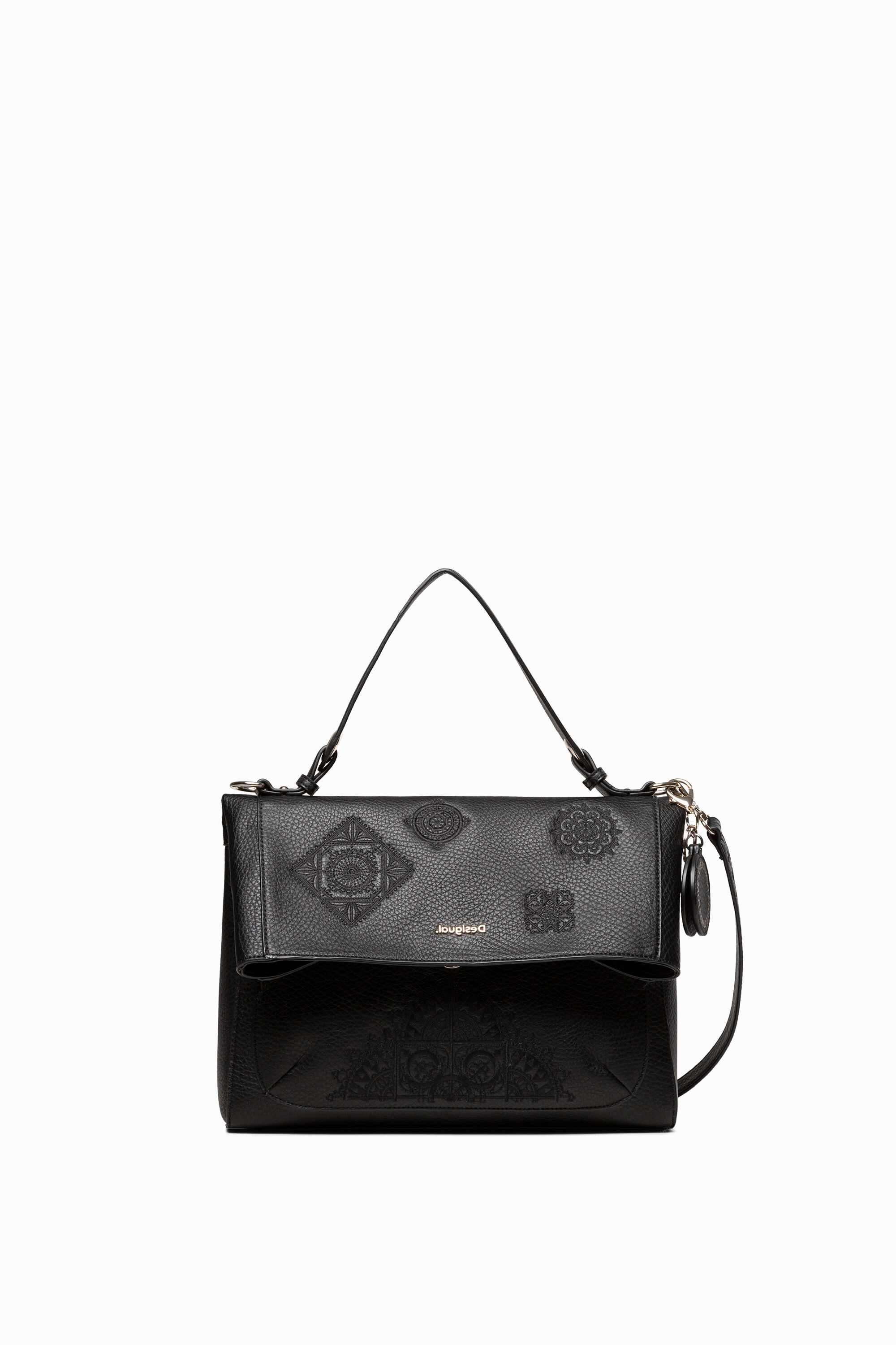 Bag embossed mandalas and flap