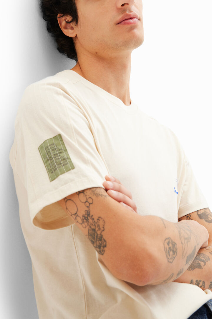 T-shirt uni brodé | Desigual