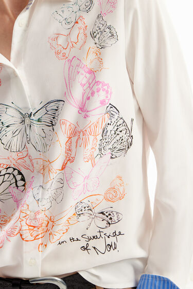 Licht shirt vlinders | Desigual
