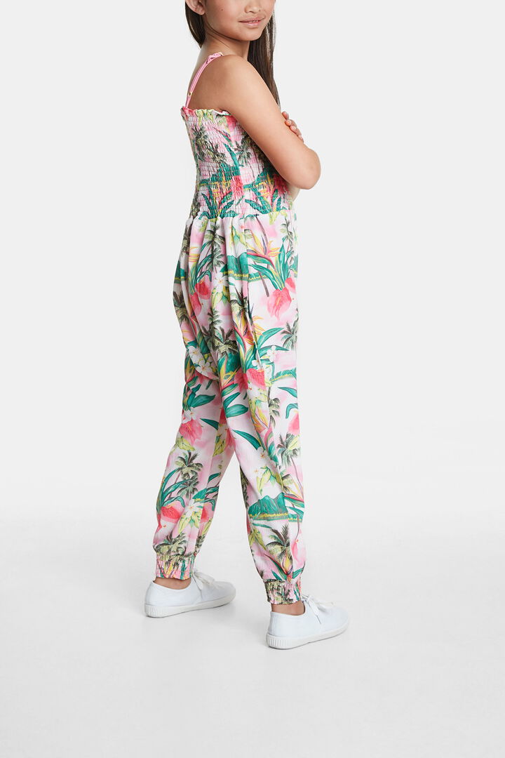 Long Hawaiian jumpsuit with straps | Desigual