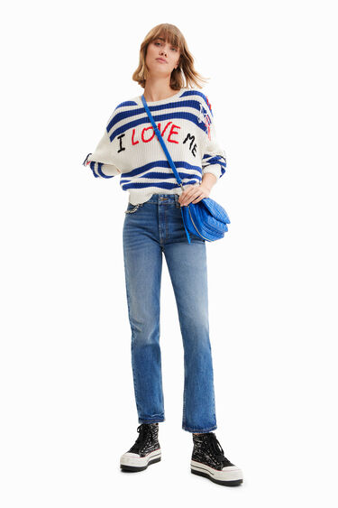 Raven jeans z  okrasnimi kamenčki | Desigual