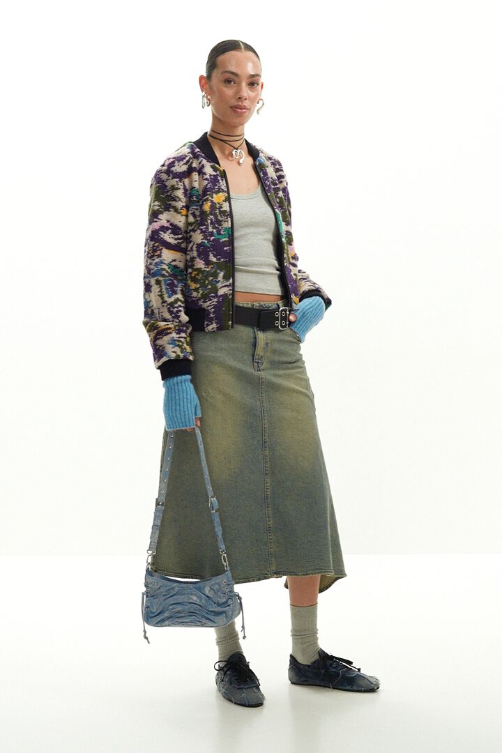 Heathered bomber jacket | Desigual