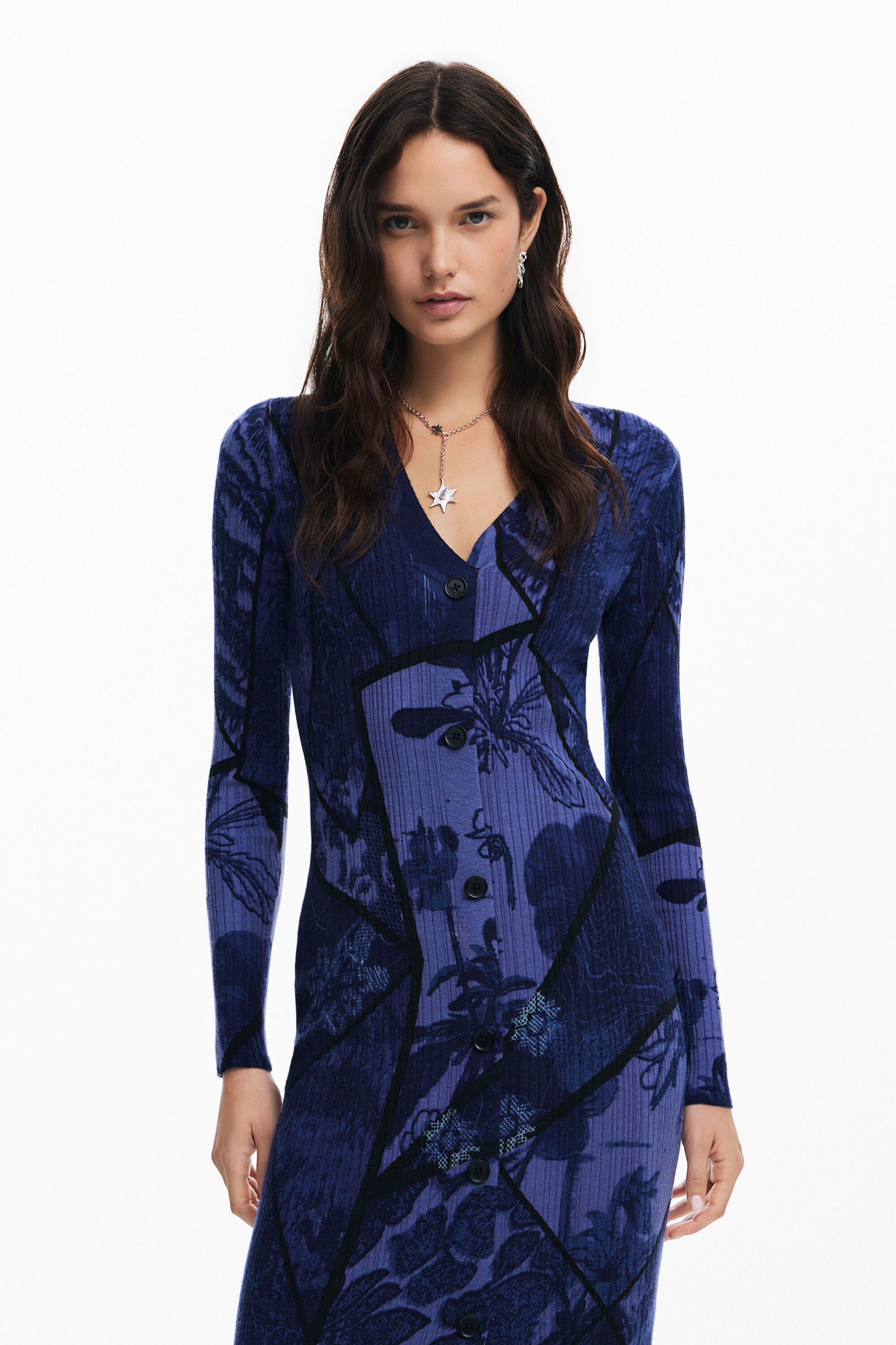 Desigual blue dress hotsell
