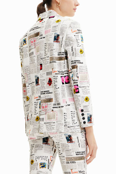 Newspaper blazer | Desigual