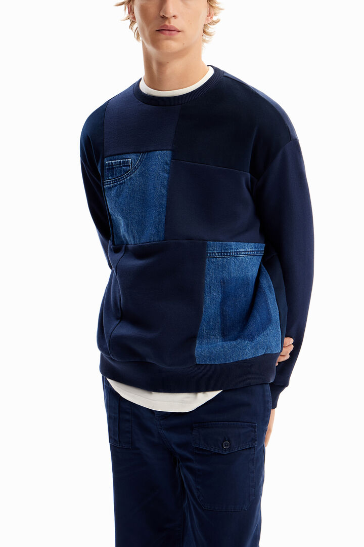 Dessuadora patch denim | Desigual