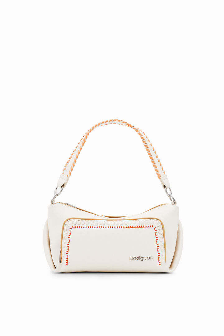 M embroidered shoulder bag | Desigual