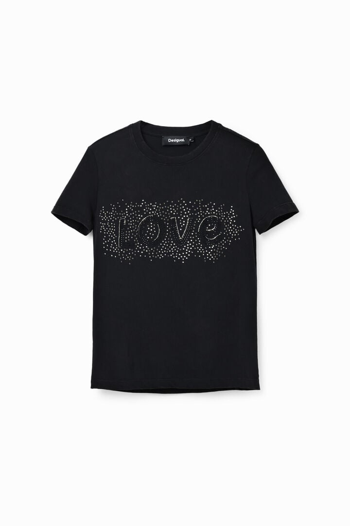 T-shirt strass Love | Desigual