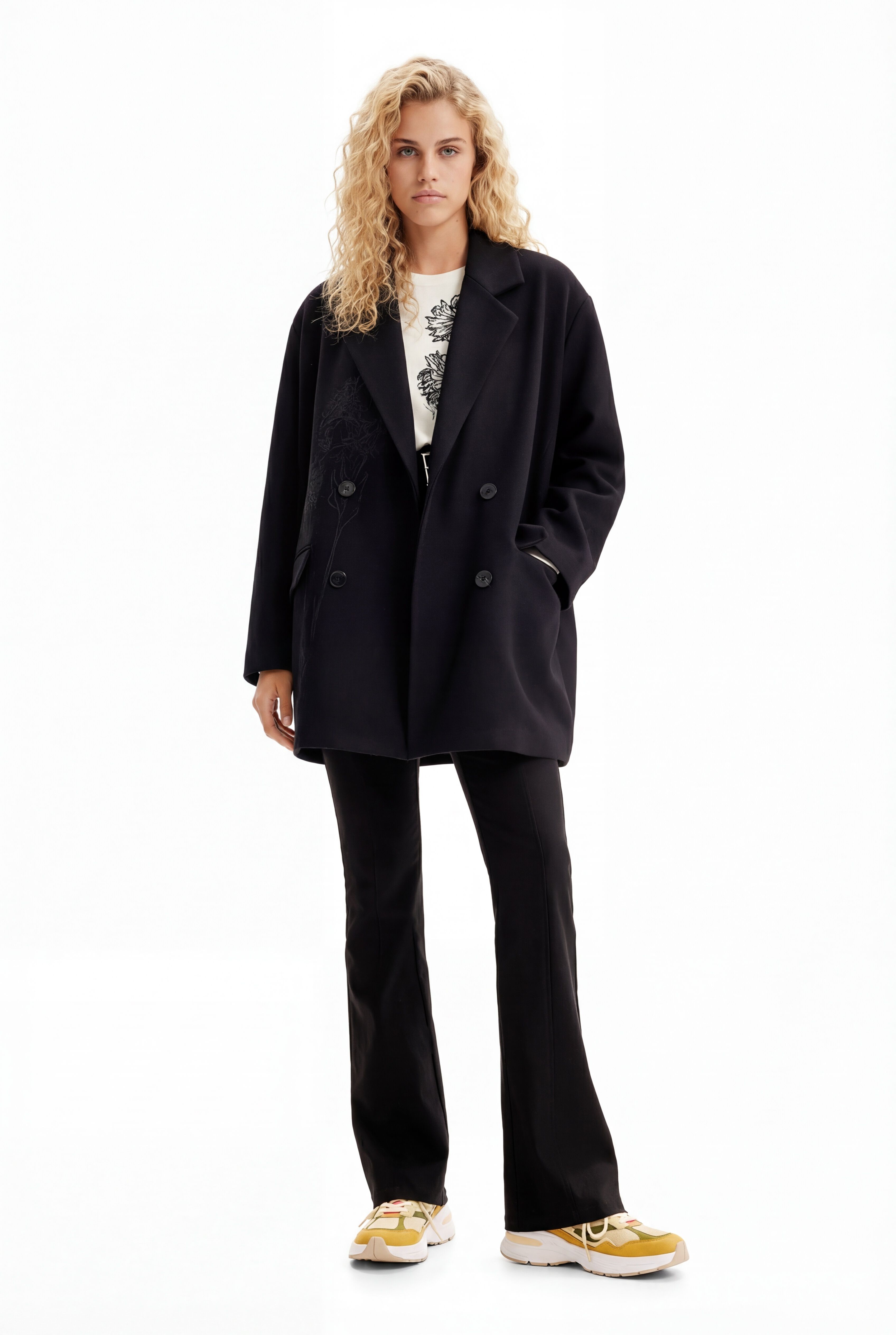 M. Christian Lacroix double-breasted wool coat